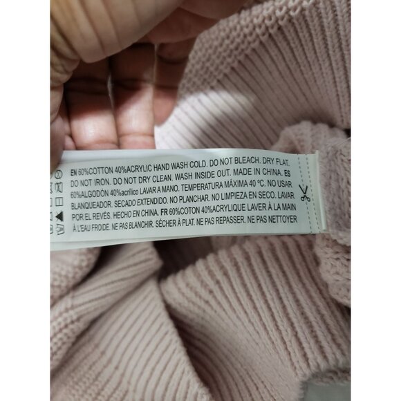 Forever 21 plus size, light pink, criss cross, choker neck sweater, size 2x - Picture 4 of 4